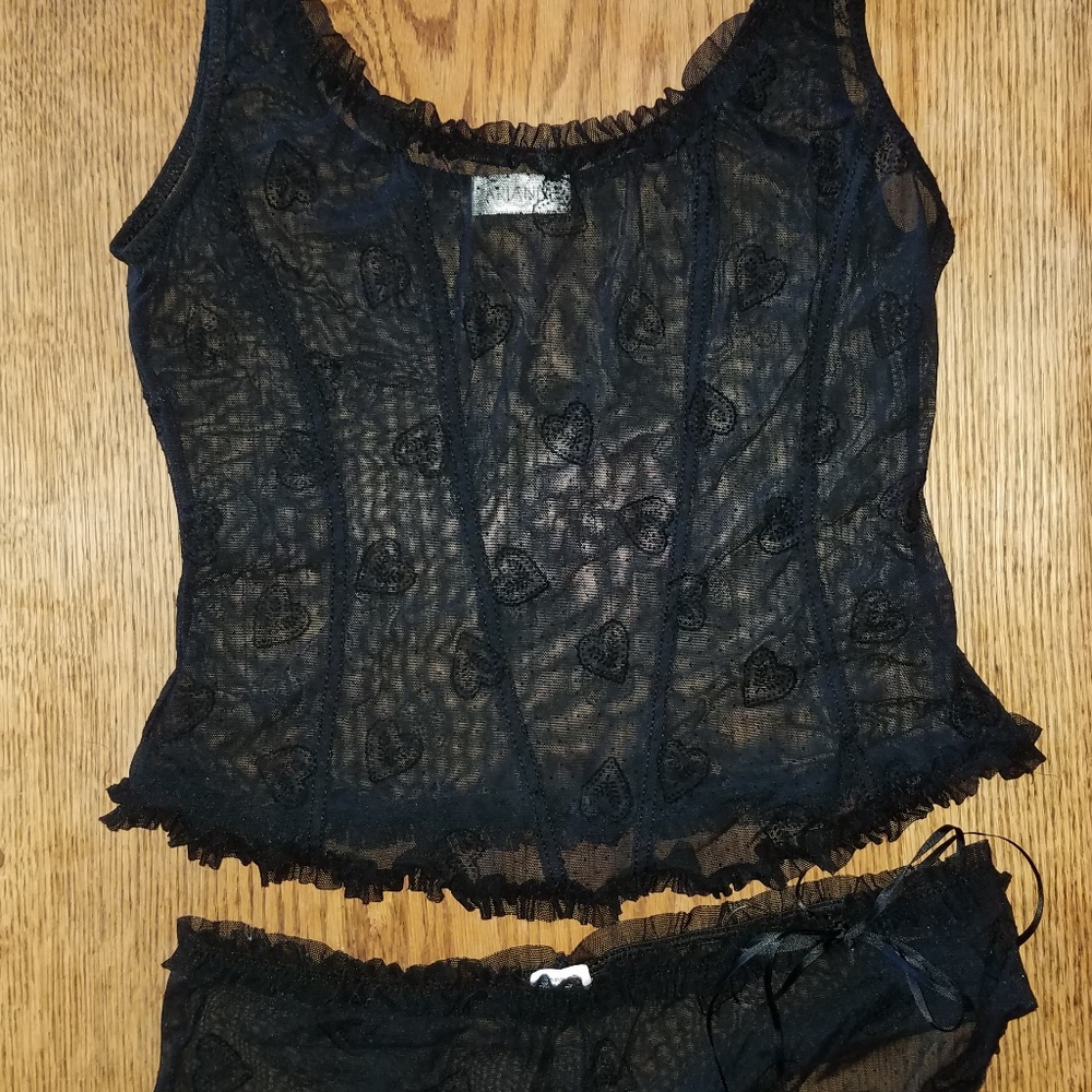 Arianne sheer tank with matching undies